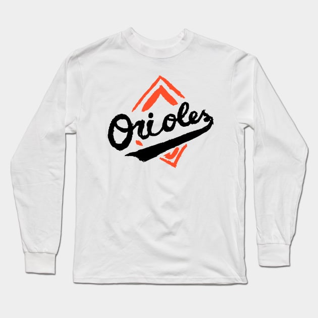 Baltimore Orioleeees 08 Long Sleeve T-Shirt by Very Simple Graph